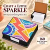 PU 5D Pearl Diamond Painting Kit Note Box DIY Diamond Art Notepad Box with 160 Sheets of Paper (Geometry)