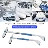 Car Glass Deicing Cleaning Tool 2 in 1 Car Ice Shovel Glass Brush Car Wash Tools