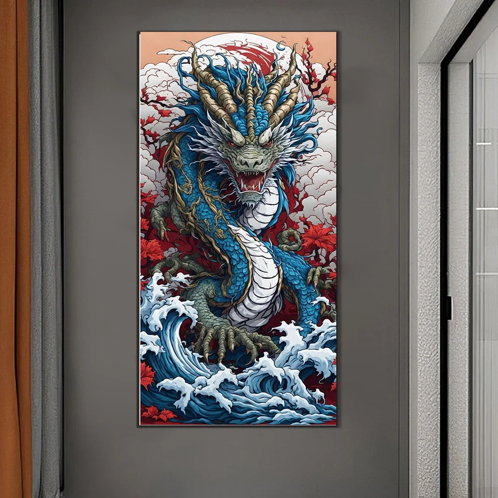 Diamond Painting - Full Round Drill - Dragon(Canvas|55*110cm)
