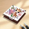 Schmetterling Rehkitz Holz Memo Pad Halter - 5d DIY Handwerk Aufbewahrungsbox