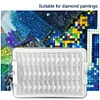 Boîte de rangement de tri diamant peinture diamant avec compartiments transparents