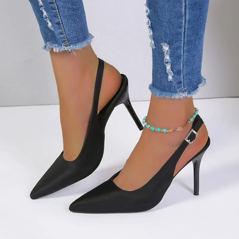 Back Hollow Model Shallow Mouth Pointed High Heels