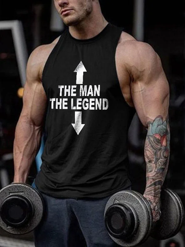 The Man The Legend  Printed Vest