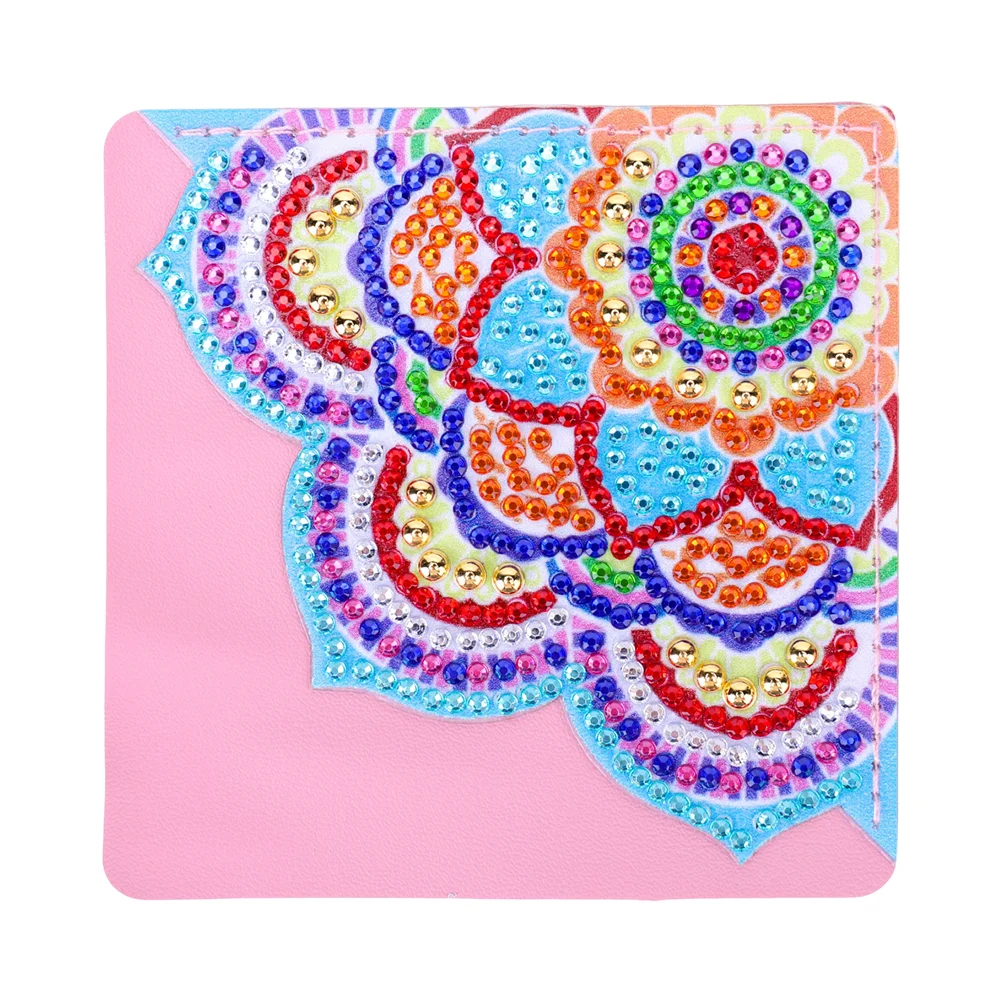 8pcs Mandala DIY Page Book Marks Handmade 5D Triangle for Beginner Adults Kids