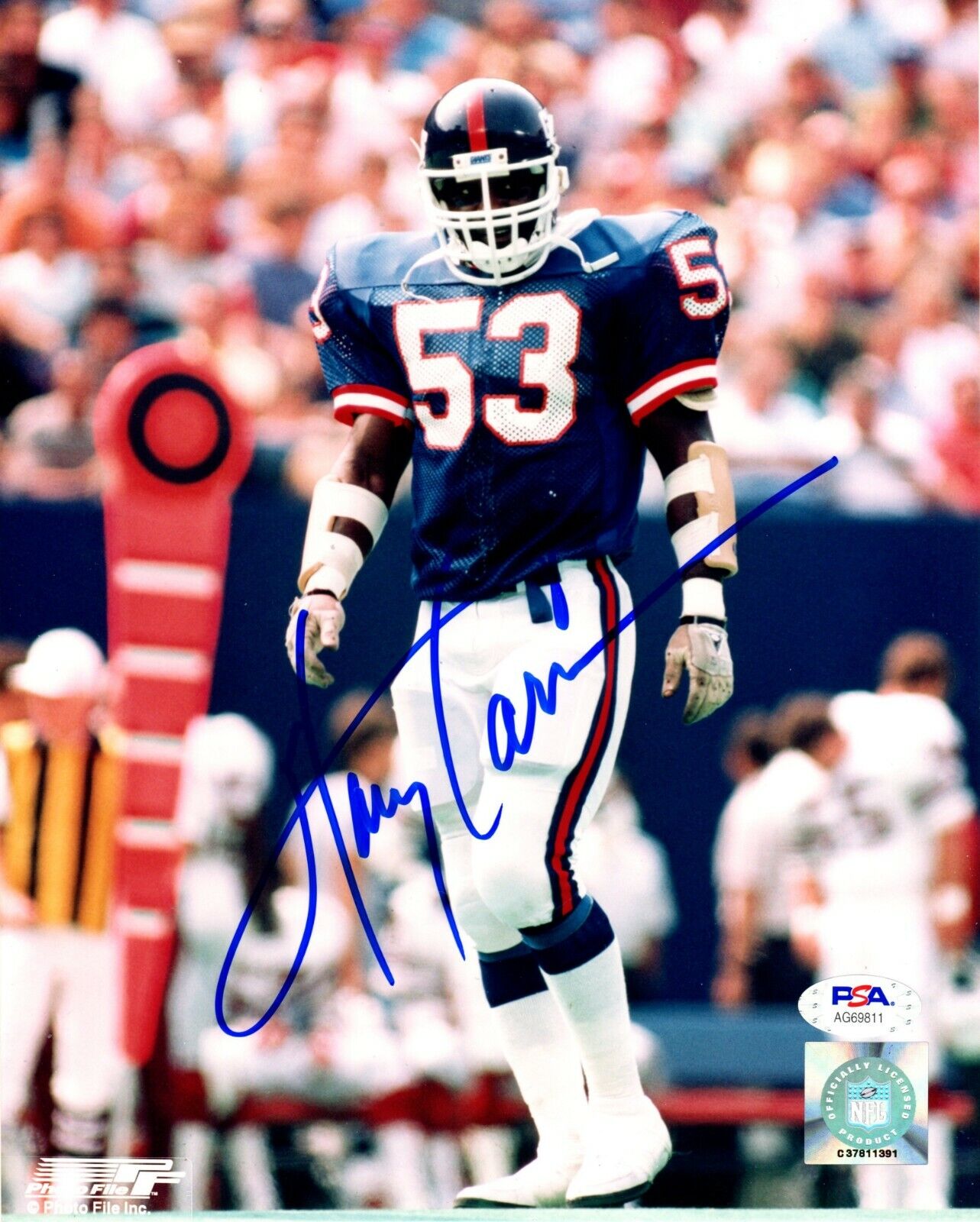 Harry Carson autographed signed 8x10 Photo Poster painting New York Giants PSA COA Photo Poster painting File