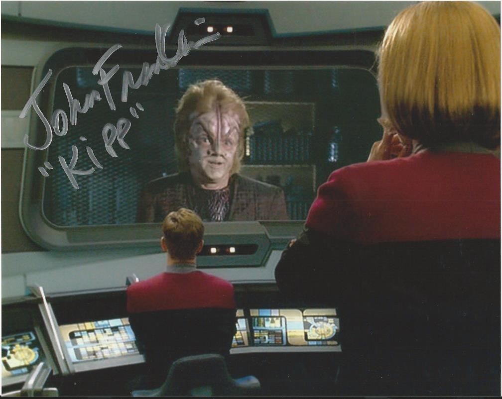 John Franklin - Star Trek VOY signed Photo Poster painting