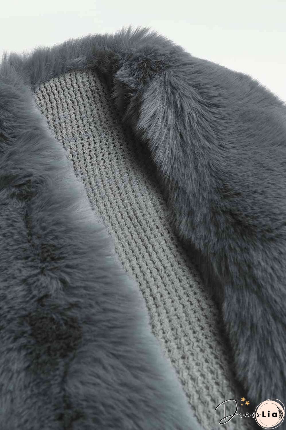 Striped Fringe Detail Long Sleeve Poncho