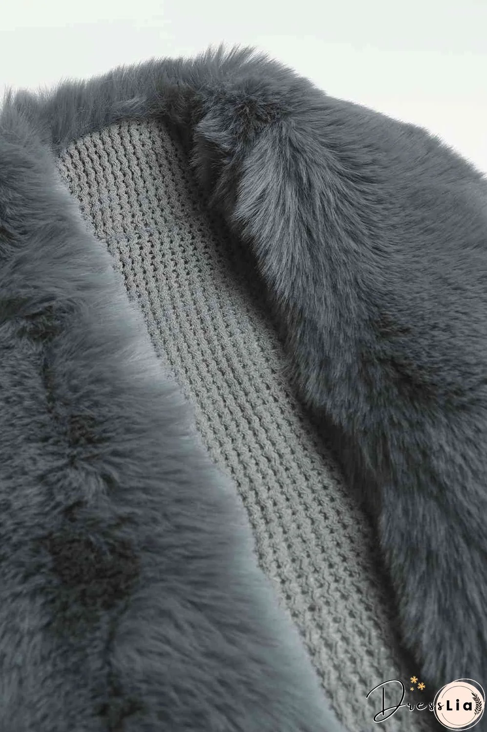 Striped Fringe Detail Long Sleeve Poncho