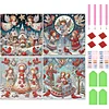 (US Only)4pcs Xmas Angel - Diamond Painting - Partial Special Shaped Drill (Canvas|30*30cm)