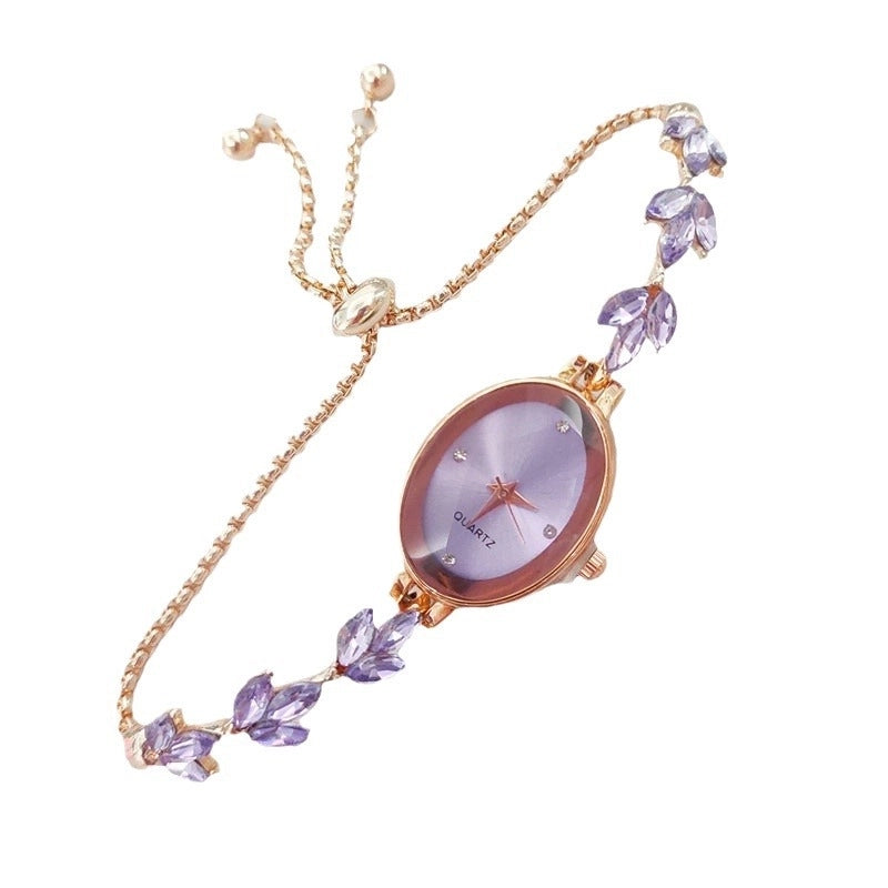 Minimalist Commute Solid Color Buckle Quartz Watch Women’s Watches