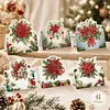 6pcs DIY Christmas Atmosphere 3D standing Diamond Painting Greeting Card