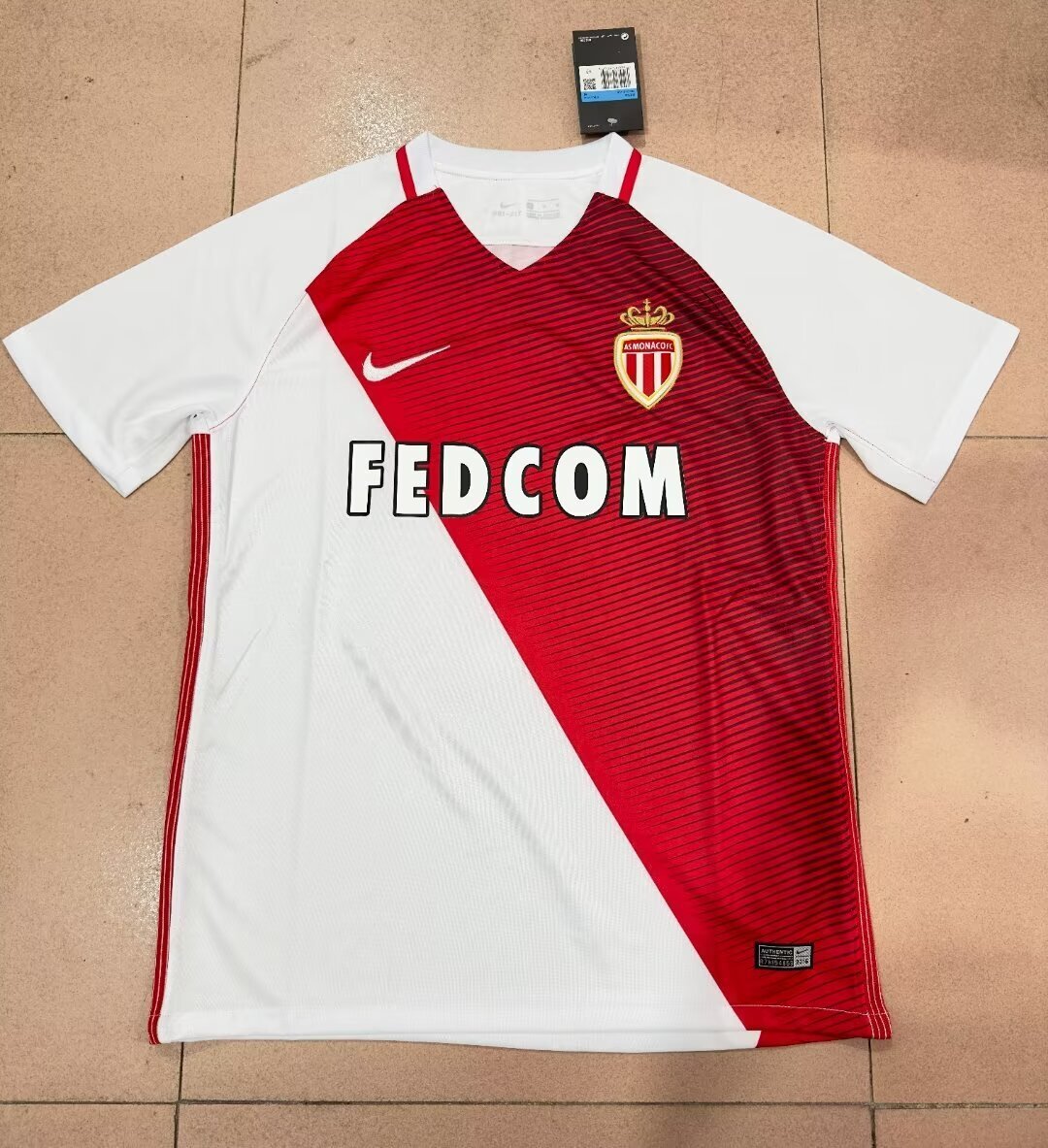2016-2017 Retro Monaco Home League table Football Shirt