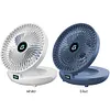 Foldable Air Cooler Wireless Fan Personal Fan for Home (white rechargeable A)