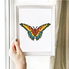 12pcs Butterfly-1 5D DIY Square Drill Diamond Painting Kits for Adults Beginners Home Decor Diamonds Paintings Gem Art 5.91x7.09in