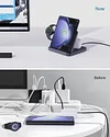 3 In 1 Wireless Charger For Samsung Flip5 ZFold5/4 Mobile Phone Watch Headset Desktop Folding Stand