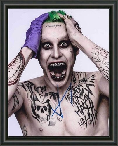 SUICIDE SQUAD JOKER Jared Leto - SIGNED A4 Photo Poster painting POSTER -  POSTAGE