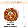 Autumn Pumpkins DIY Acrylic 5D Crystal Diamond Gem Art Hanging Ornament