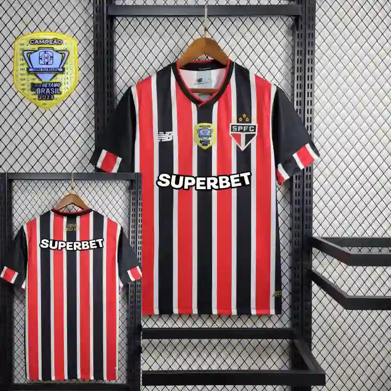 24/25 Sao Paulo Soccer Jersey Away all Sponsors+patch