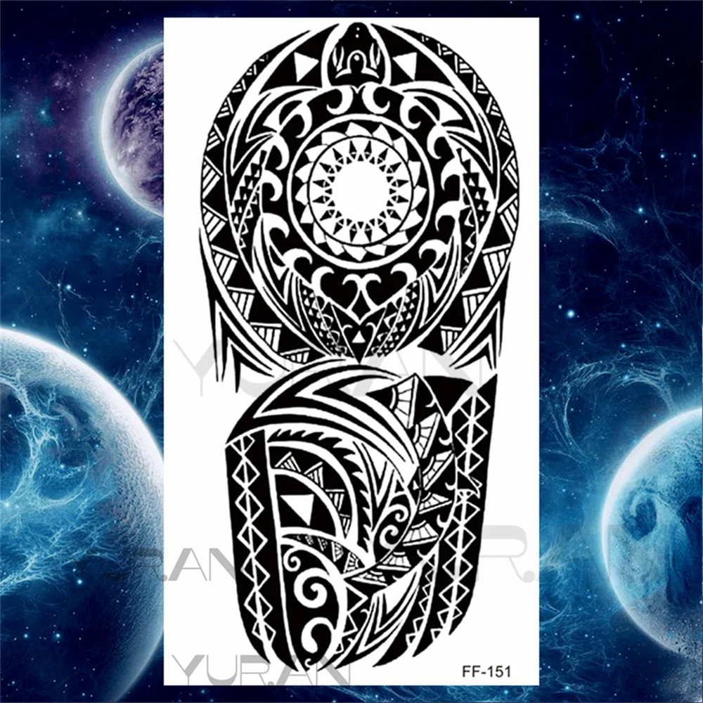 Sdrawing Scary Temporary Tattoos For Men Women Realistic Wolf Forest Lion Tiger Vampire Compass Fake Tattoo Sticker Arm Body Tatoos