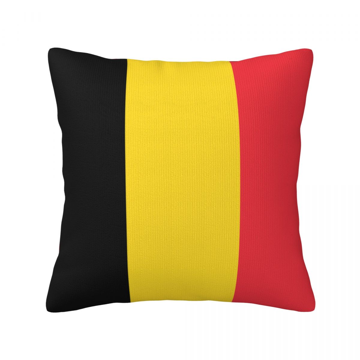 Belgium Flag Short Plush Cushion for Home Decor