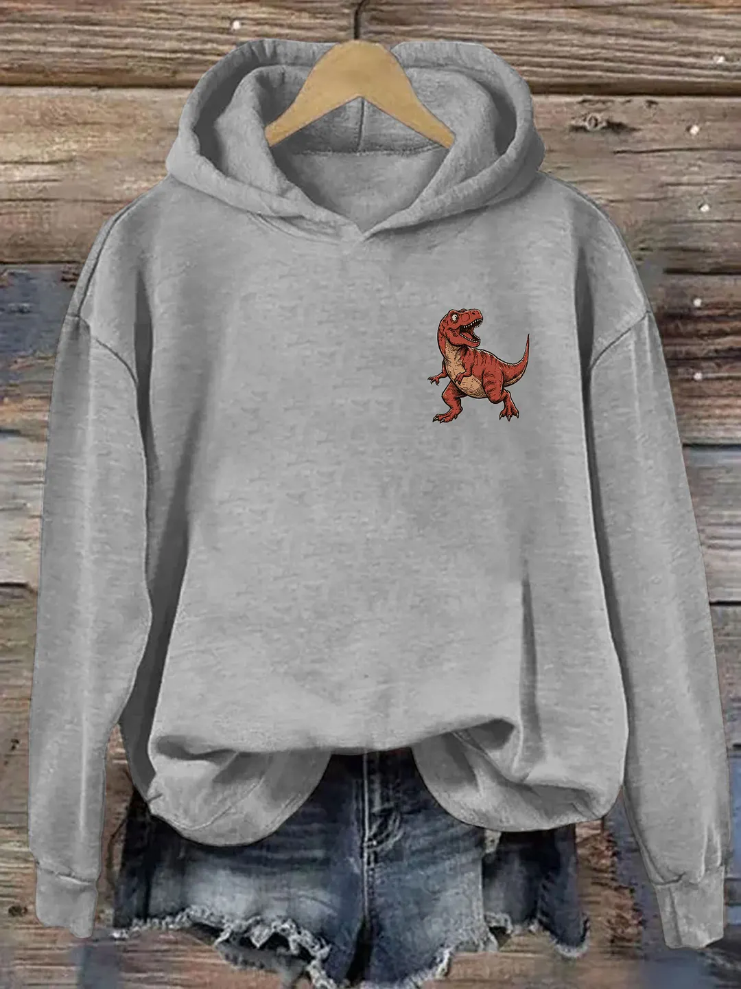 Dinosaurs Didn't Pray Funny Christian Hoodie