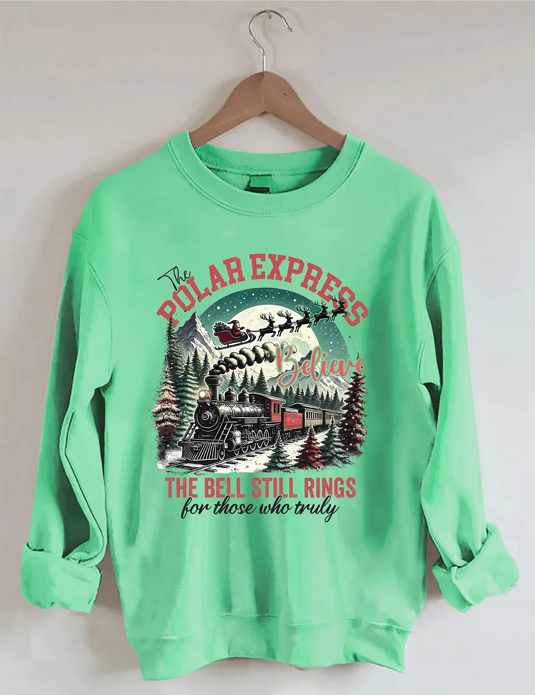 Polar Express Blieve The Bell Still Rings Sweatshirt