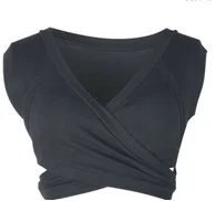Women V Neck Sleeveless Tank Top Ladies Bandage Vest Crop Tops Summer Casual Female Short Tanks Woman Clothes Solid Color S-Xxl