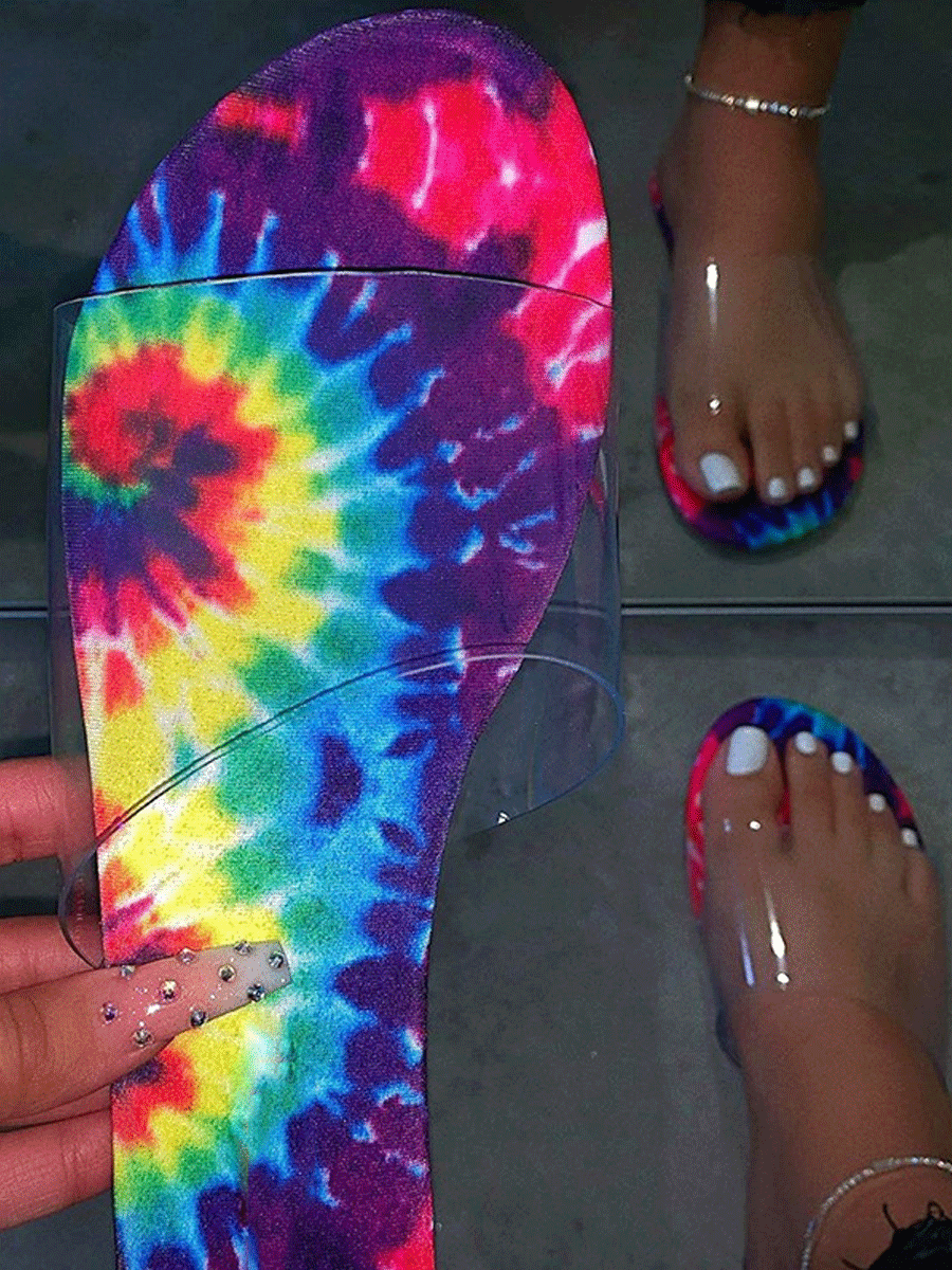 Tie-dye Sandals