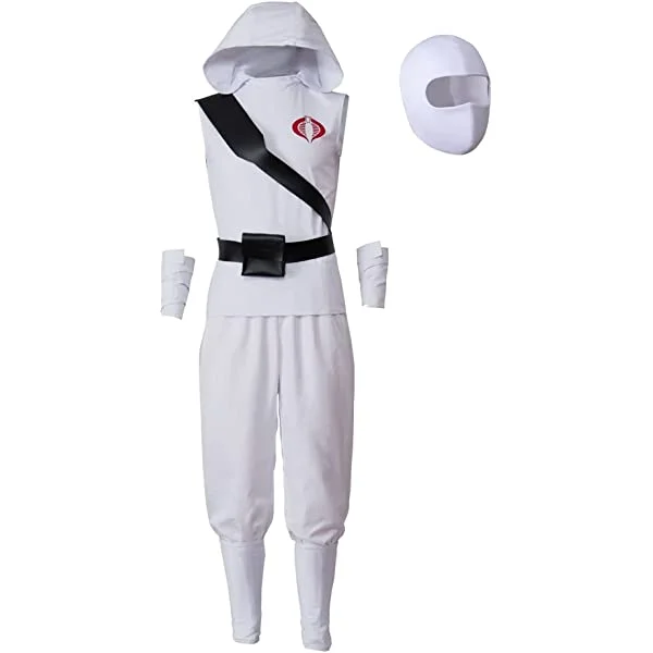 G.I. Joe Storm Shadow Costume Ninja Outfit for Men Large White