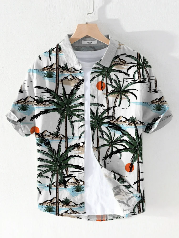 Summer Hawaiian Casual Short Sleeve Shirt
