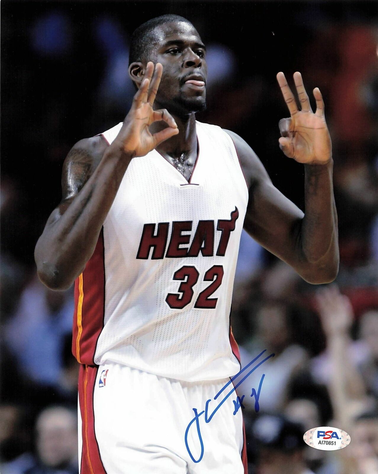 James Ennis signed 8x10 Photo Poster painting PSA/DNA Miami Heat Autographed