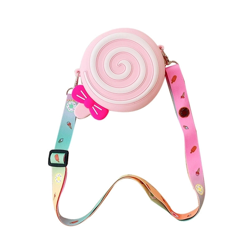 Kid’S Rainbow Silica Gel Side Zipper Kids Wallets