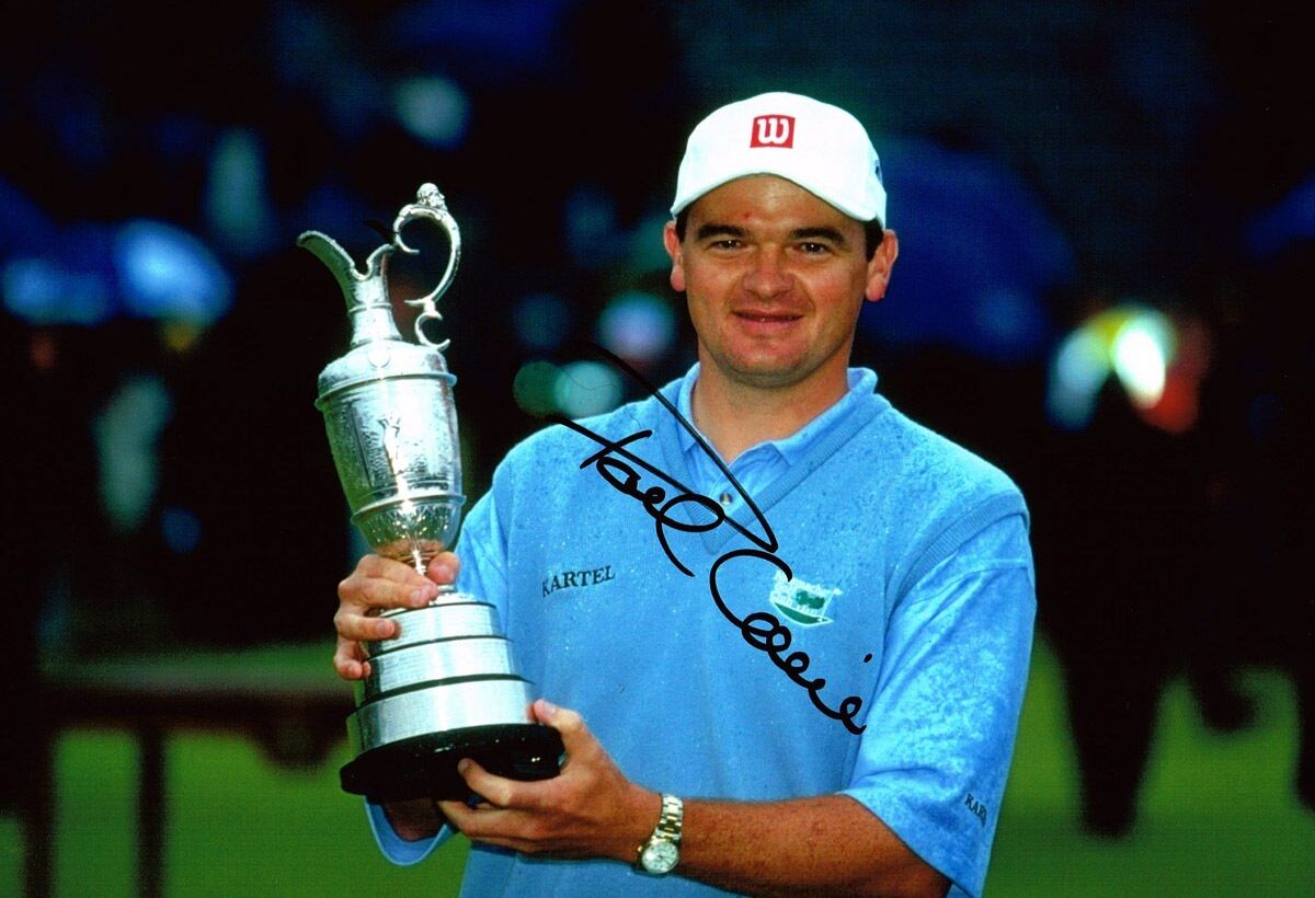 Paul Lawrie SIGNED Authentic Autograph 12x8 Photo Poster painting AFTAL COA Open Golf Trophy