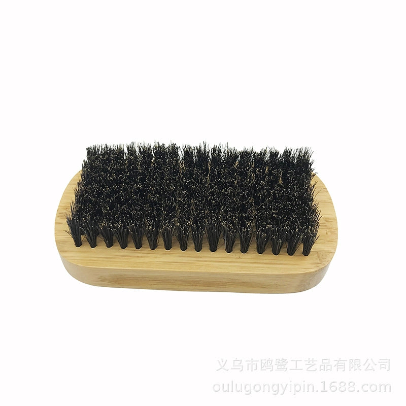 Manufacturer In Stock Special Offer Men’s Curved Beard Brush Facial Beard Brush Men’s Care Tools
