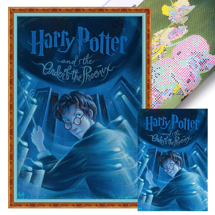 『YiShu』Harry Potter Poster  - 11CT Stamped Cross Stitch(50*70cm)