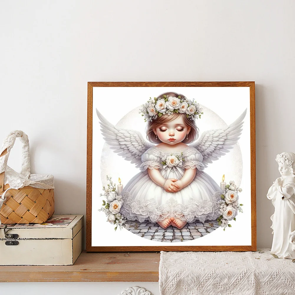 Full Round Diamond Painting 40*40cm - Angel Child
