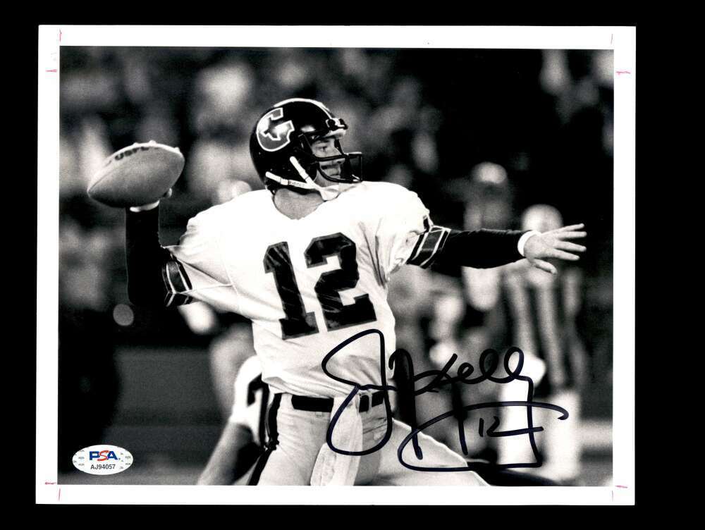 Jim Kelly PSA DNA Coa Signed 8x10 Photo Poster painting Houston Gamblers USFL Autograph