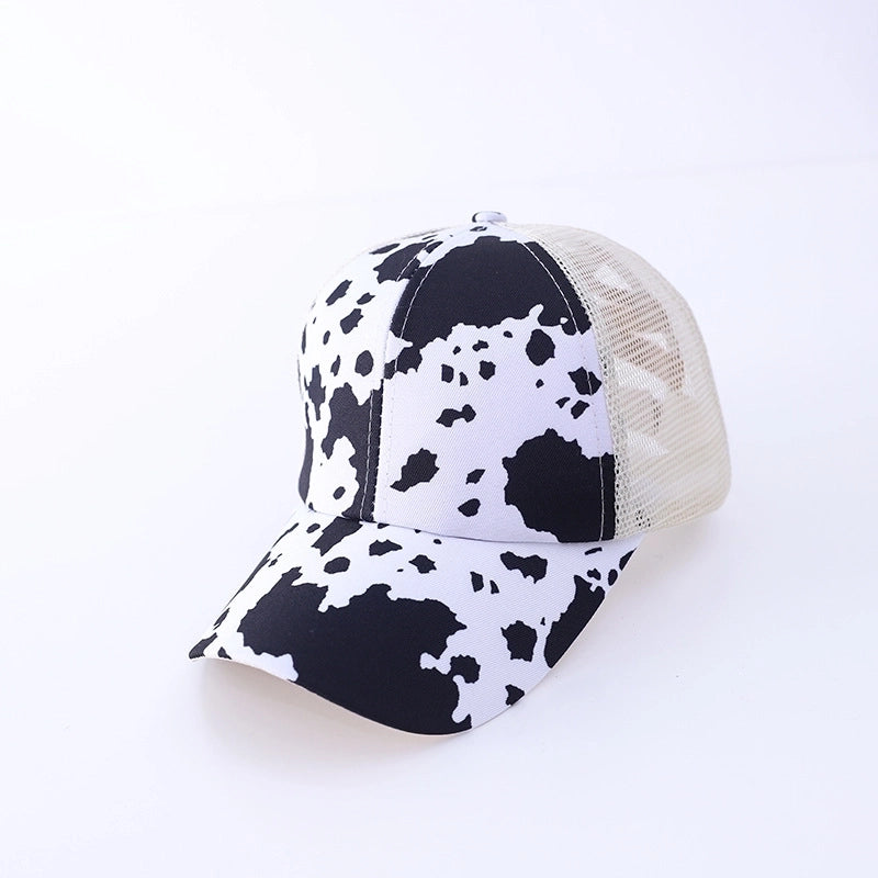 Unisex Casual Minimalist Stripe Lattice Flower Curved Eaves Baseball Cap