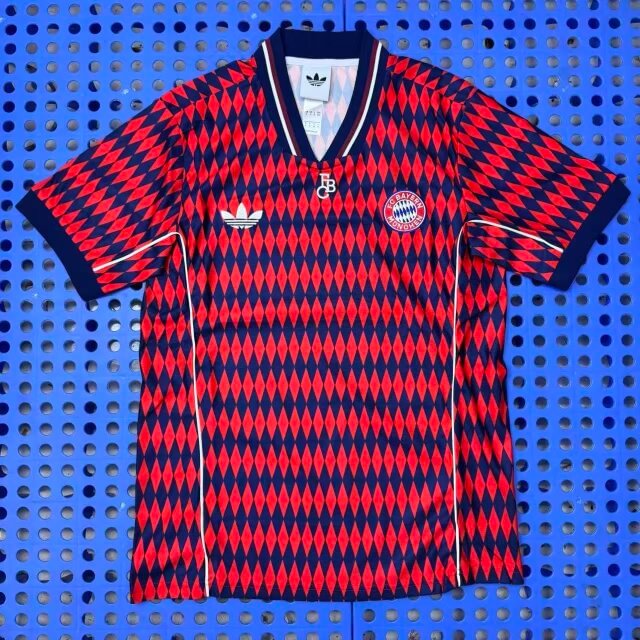 2025-26 Bayern Munich Retro Ruby Blue Jersey - Fan Edition