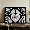 uk.everydayedeals DIY Pearl Painting With Frame - Handmade Self-Adhesive Pearls - Birds(20*30cm)