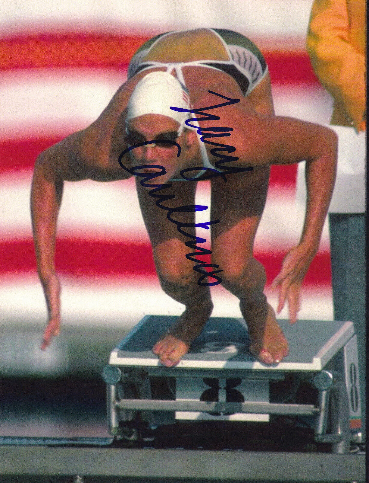 Tracy Caulkins Signed 8.5x11 Photo Poster painting USA Swimming Rio 2016 1984 LA Summer Olympic