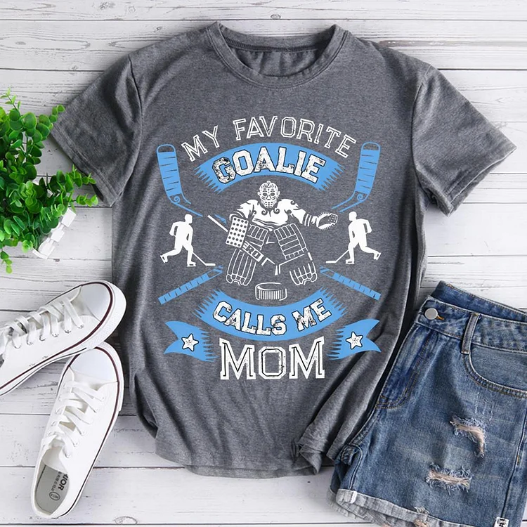 My favorite goalie calls me mom T-Shirt-07841-Annaletters