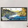 Coastal City-14CT Stamped Cross Stitch 104*57cm/40.94*22.44in(Big Size)
