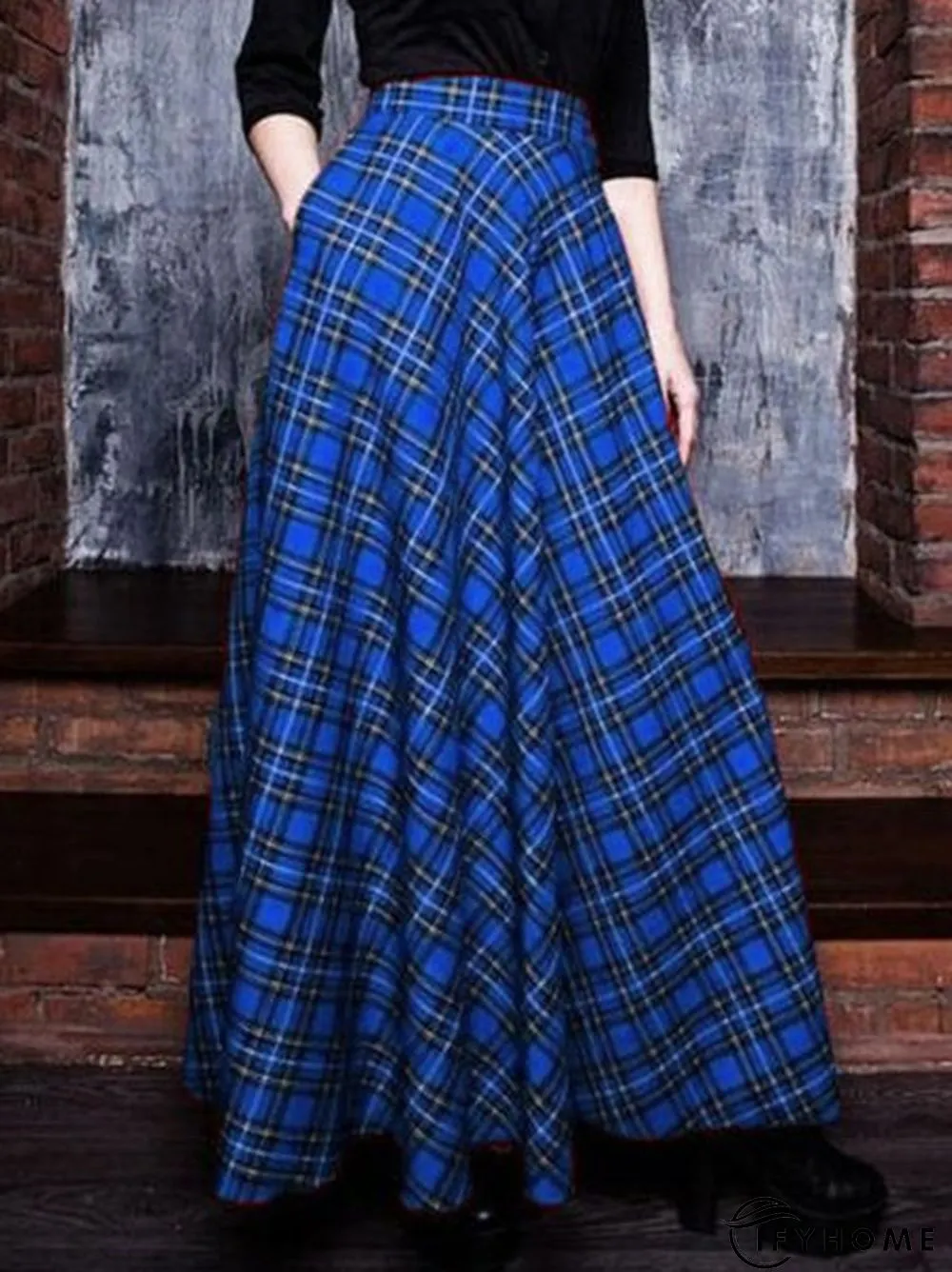 Vintage Checkered/plaid Skirt | IFYHOME