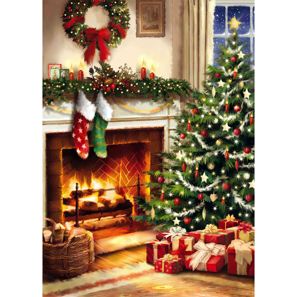 

(Multi-Size) Christmas Tree - Round/Square Drill Diamond Painting, Square diamond 30*40cm, 501 Original