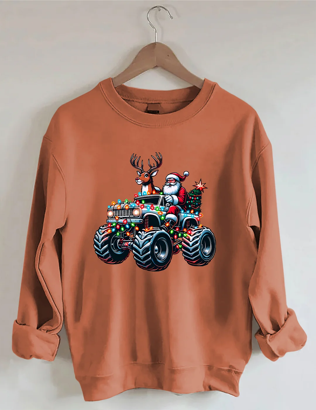 Monster Truck Christmas Sweatshirt