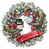 DIY Christmas Wreath Wall Hanging Cross stitch Kit - 11CT Stamped