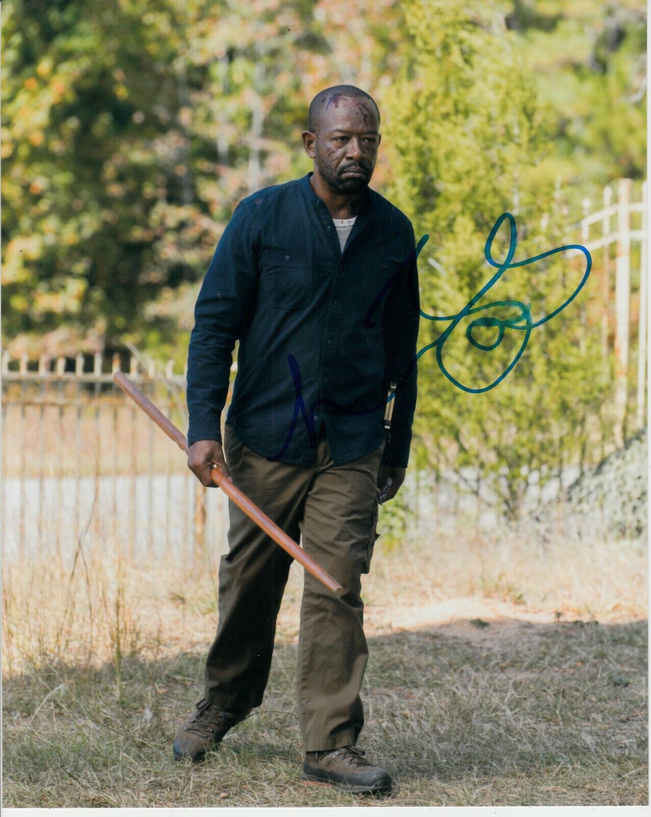 LENNIE JAMES SIGNED THE WALKING DEAD / FEAR THE WALKING Photo Poster painting UACC REG 242 (1)