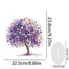 Diamond Painting Acrylic Purple Flower Tree Diamond Painting Desktop Decors for Beginner