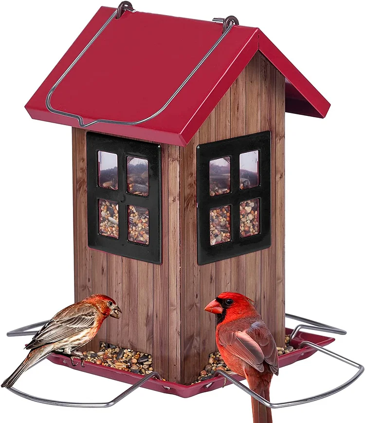 Kingsyard's cute outdoor birdhouse feeder